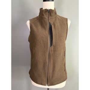 Ibex Merino Wool Vest Womens M Full Zip Textured Gorpcore Utility Outdoor Cabin
